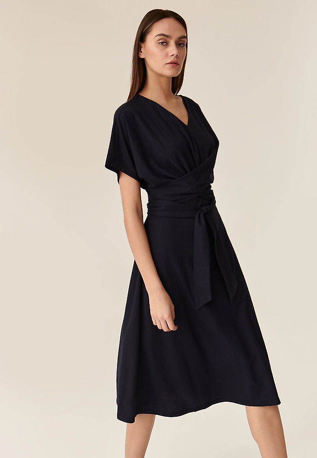 ROCHIE TRICOTATĂ CU LEGARE MILENNO 3 ROCHIE TRICOTATĂ CU LEGARE MILENNO 3 BLEUMARIN 1