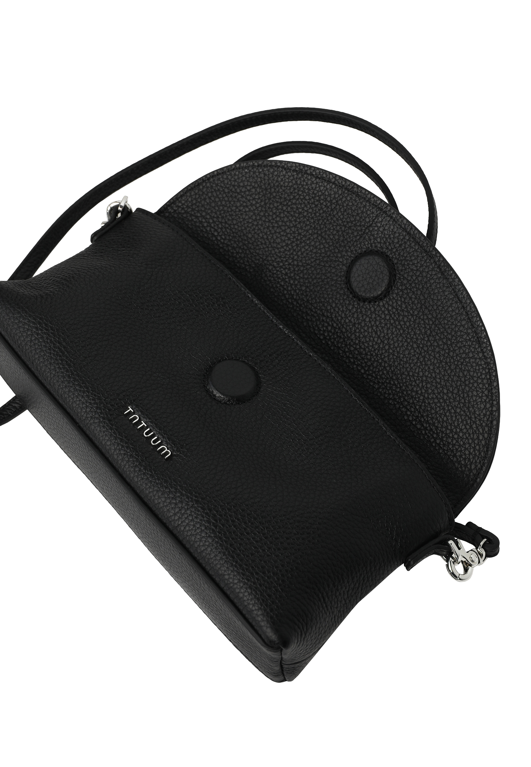 KOŽENÁ DÁMSKÁ KABELKA – INZARI ČERNÁ 2