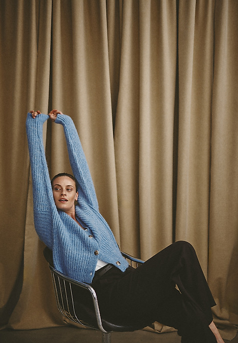 WOOL AND ALPACA CARDIGAN - ADISON WOOL AND ALPACA CARDIGAN - ADISON