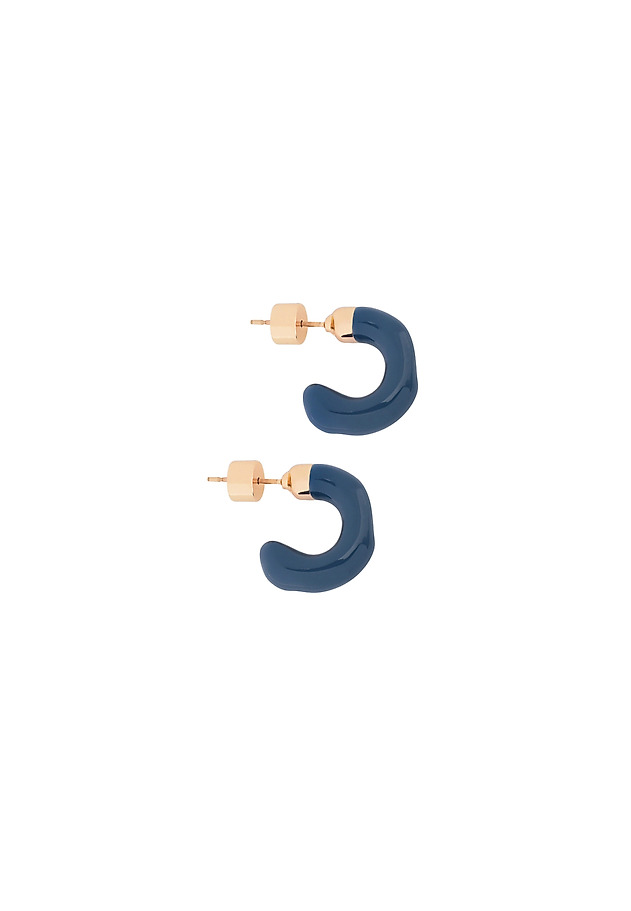 IRREGULARLY SHAPED EARRINGS - BERIS IRREGULARLY SHAPED EARRINGS - BERIS NIEBIESKI 3