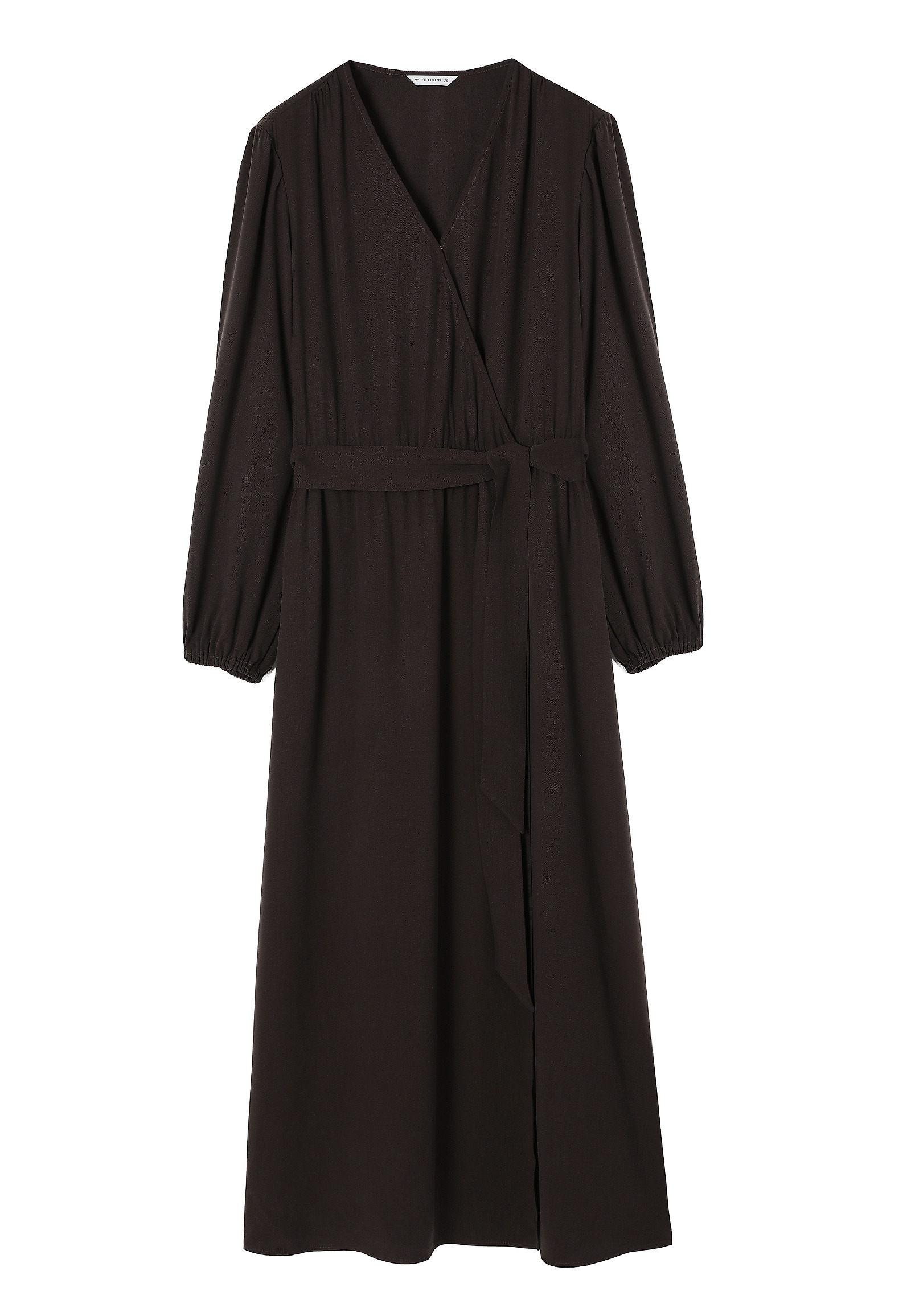 FABRIC DRESS WITH LYOCELL - OSIA FABRIC DRESS WITH LYOCELL - OSIA BROWN 115215