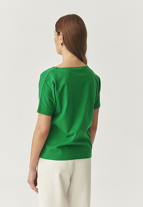 TRICOU DIN BUMBAC - LALI 3 VERDE 2