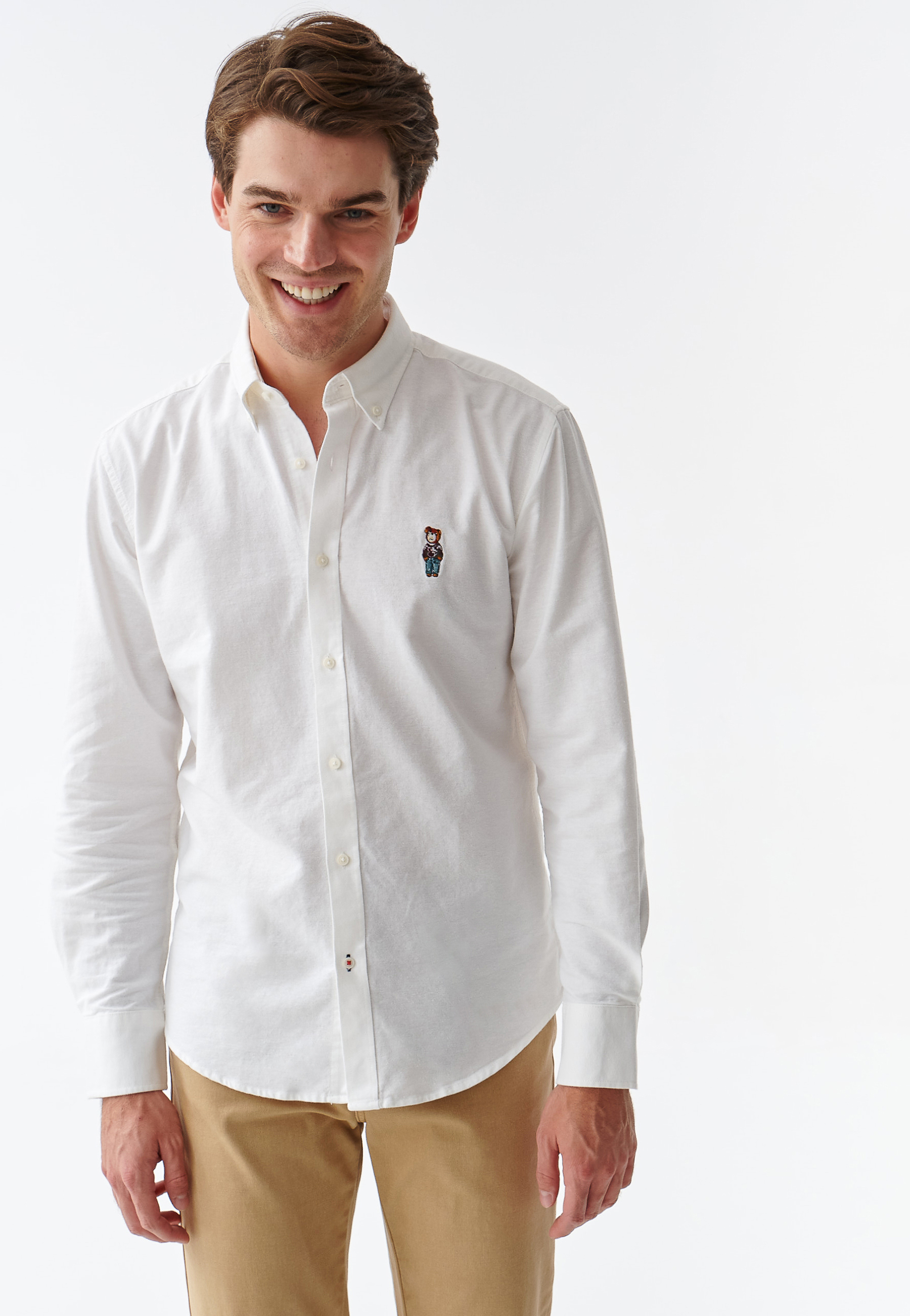 KLASYCZNA KOSZULA MĘSKA Z DŁUGIM RĘKAWEM FIRSTIE 3 MODERN BIAŁY 2