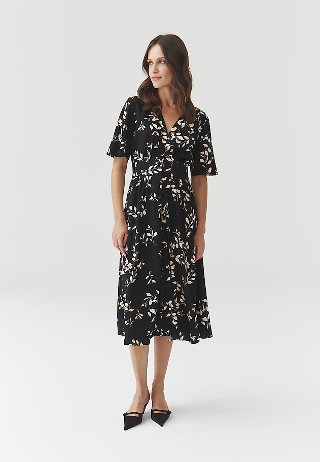 VISCOSE DRESS WITH FLORAL PATTERN — NAELA 1 VISCOSE DRESS WITH FLORAL PATTERN — NAELA 1 MULTIKOLOR 2