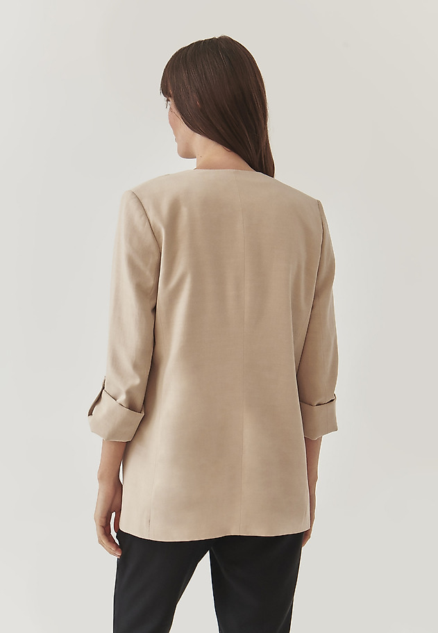 LADIES’ BLAZER WITH ROLLED-UP SLEEVES - LEMARIA LADIES’ BLAZER WITH ROLLED-UP SLEEVES - LEMARIA BEŻOWY 4