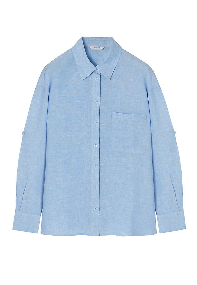 LINEN SHIRT - HANNA LINEN SHIRT - HANNA NIEBIESKI 6