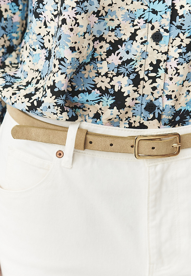LADIES' SUEDE BELT — IMA LADIES' SUEDE BELT — IMA BEŻOWY 1