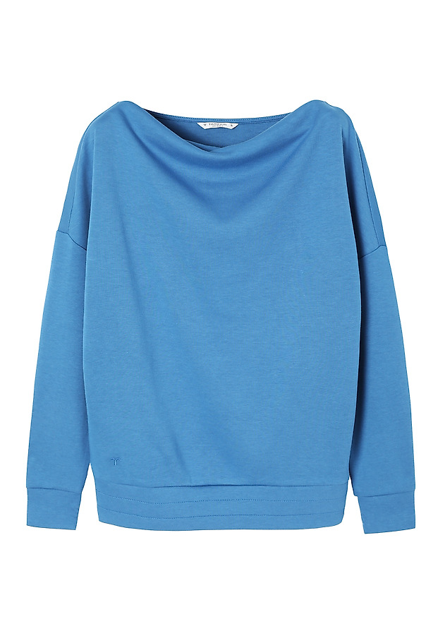 LADIES’ SWEATSHIRT WITH WATER NECKLINE - SILVANA LADIES’ SWEATSHIRT WITH WATER NECKLINE - SILVANA NIEBIESKI 6