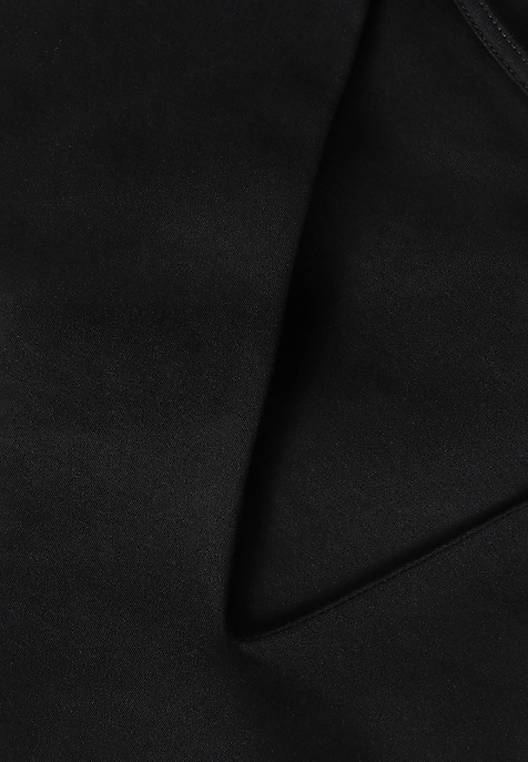 FITTED LADIES’ BLOUSE WITH ELBOW-LENGTH SLEEVES - VICTA BLACK 2