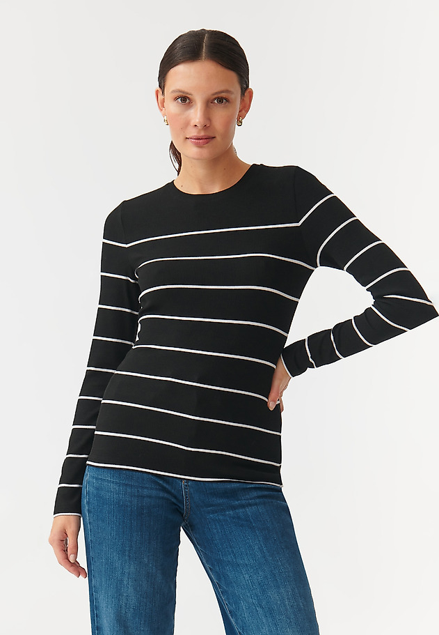 DAMSKA ČRTASTA BLUZA BORSI DAMSKA ČRTASTA BLUZA BORSI VEČBARVNA 1