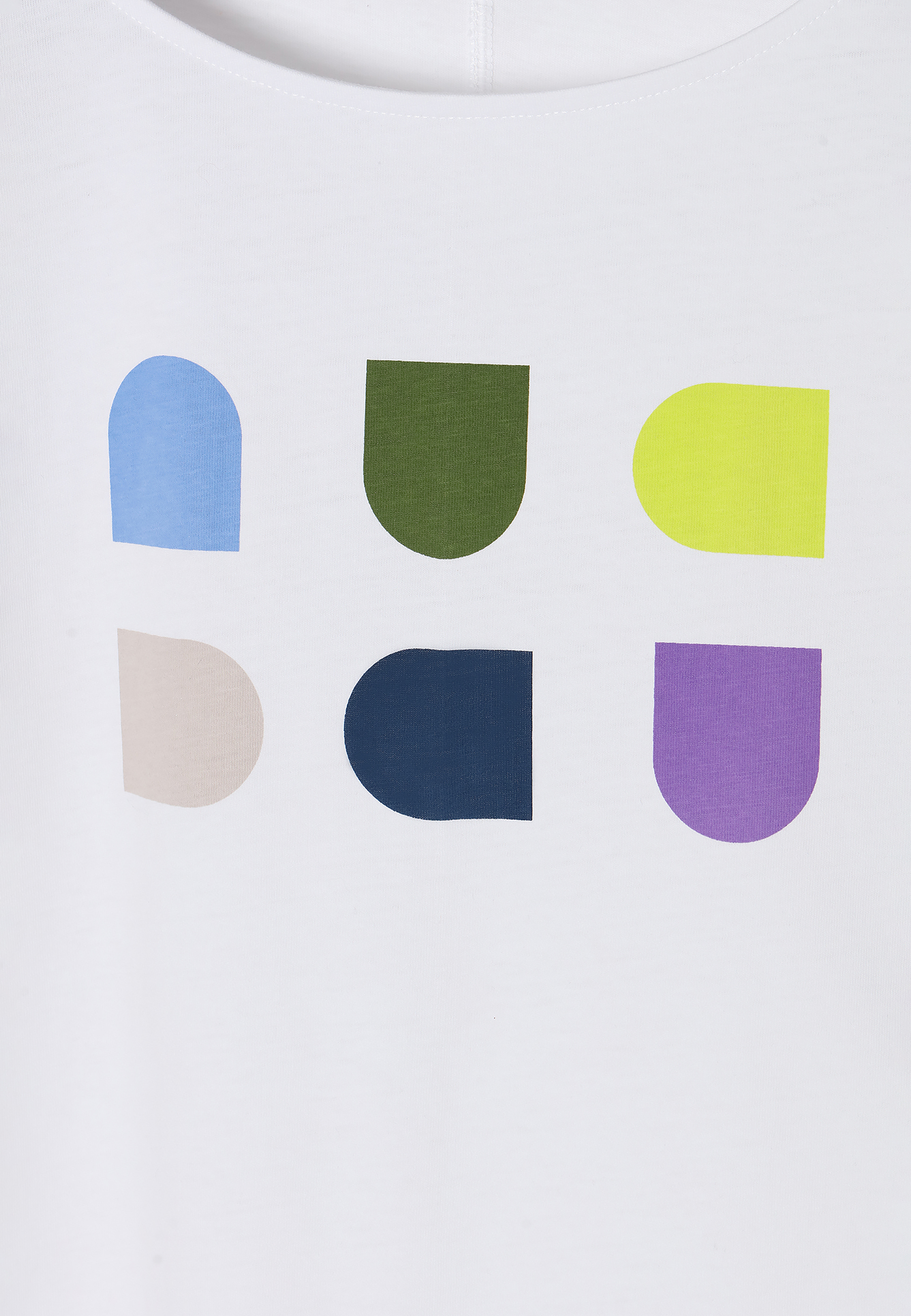 LADIES' T-SHIRT WITH A GEOMETRIC IMPRINT MIZA