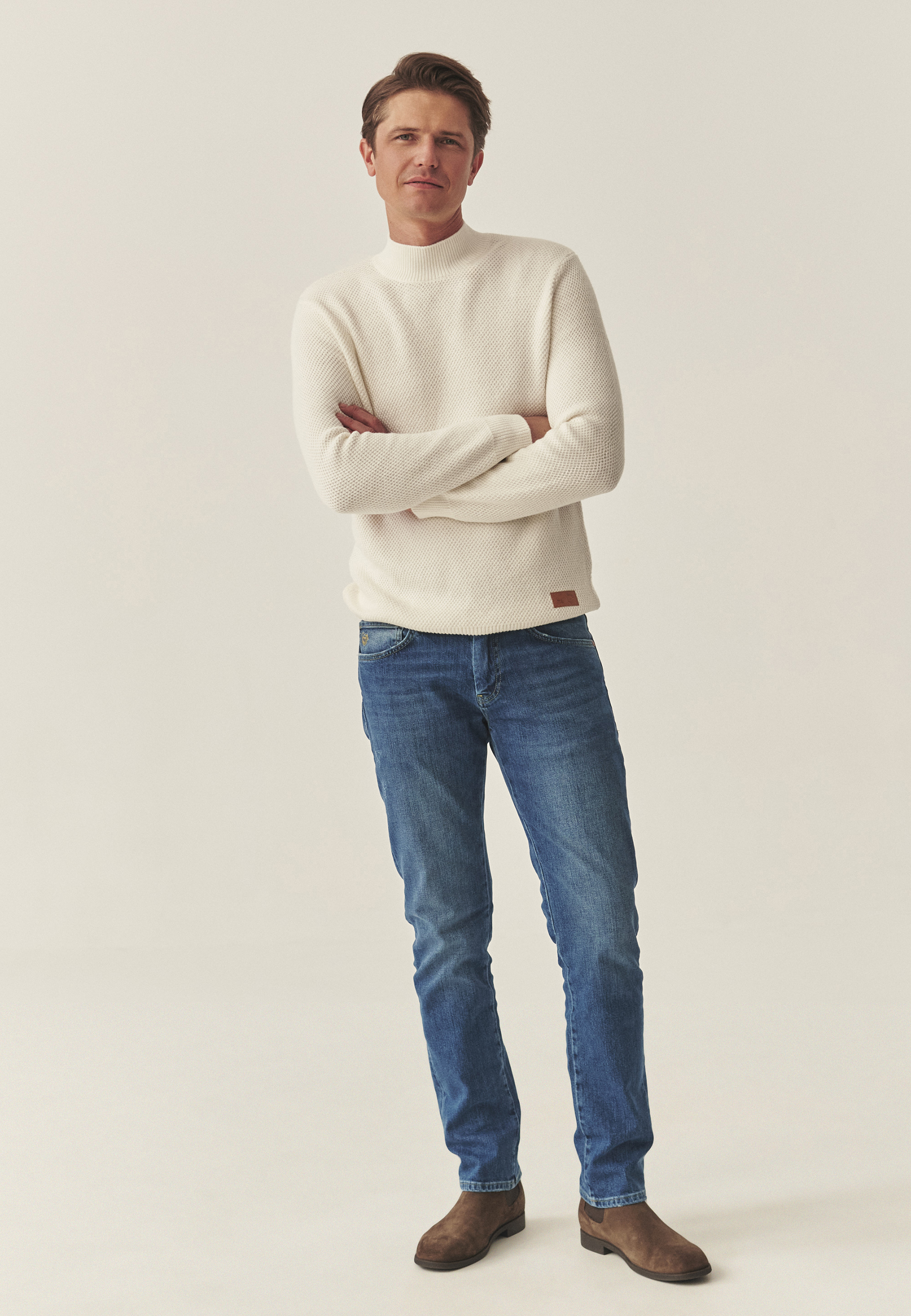 PÁNSKÉ DŽÍNOVÉ KALHOTY — KARMIN 1