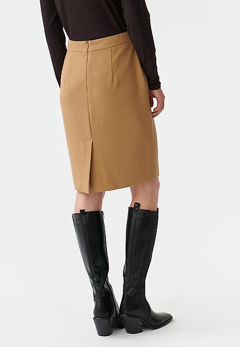 LADIES’ PENCIL SKIRT KAMEFI BEIGE 2