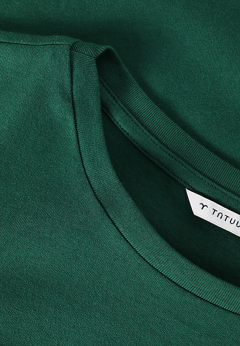 LADIES' SHORT SLEEVED BOXY T-SHIRT — DELOR GREEN 2