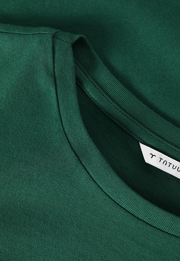 DAMSKI T-SHIRT BOXY Z KRÓTKIM RĘKAWEM — DELOR DAMSKI T-SHIRT BOXY Z KRÓTKIM RĘKAWEM — DELOR ZIELONY 5