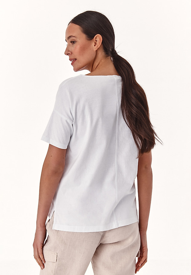 LUŹNY T-SHIRT DAMSKI MIZA 2 LUŹNY T-SHIRT DAMSKI MIZA 2 BIAŁY 2