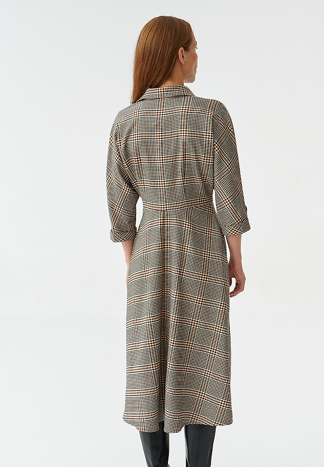 LADIES’ CHECKERED MIDI DRESS SAMOTALI LADIES’ CHECKERED MIDI DRESS SAMOTALI MULTIKOLOR 4