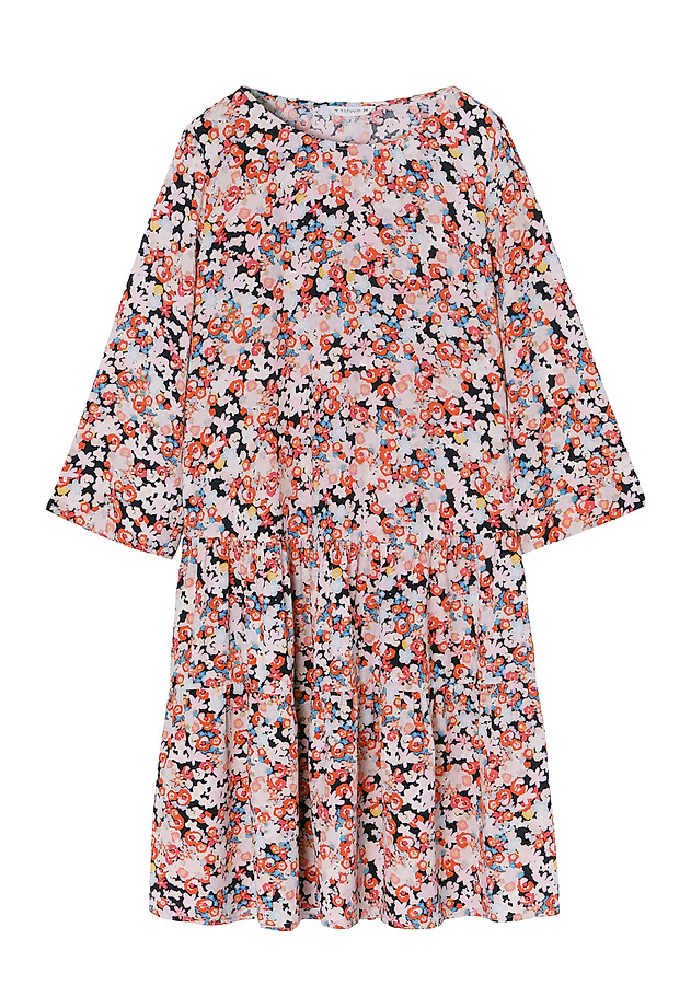 LADIES' FLORAL PRINTED SHORT DRESS PAZA LADIES' FLORAL PRINTED SHORT DRESS PAZA MULTICOLOR 7