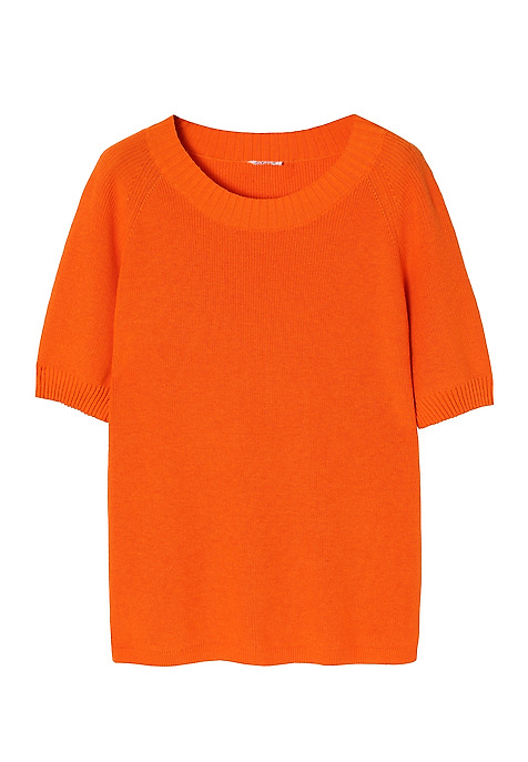 LADIES’ SHORT-SLEEVED BLOUSE - TERESA ORANGE 2