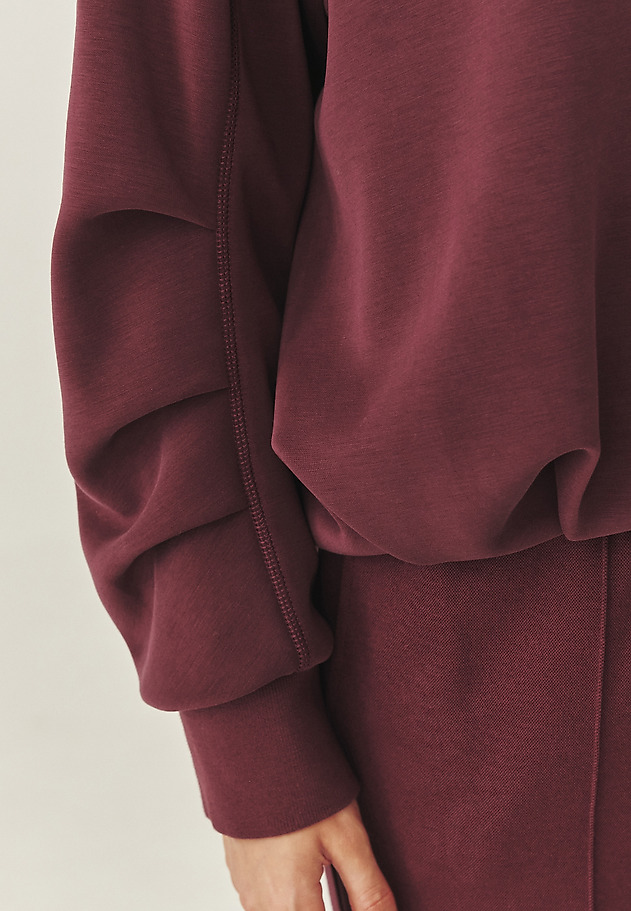 BUBBLE SWEATSHIRT Z MODALOM - BONKA 1 BUBBLE SWEATSHIRT Z MODALOM - BONKA 1 RDEČA 6