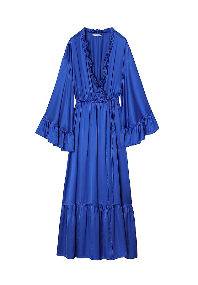 KOLEKCJA BLOOMING: SUKIENKA Z FALBANAMI ZENIA KOLEKCJA BLOOMING: SUKIENKA Z FALBANAMI ZENIA NIEBIESKI 6