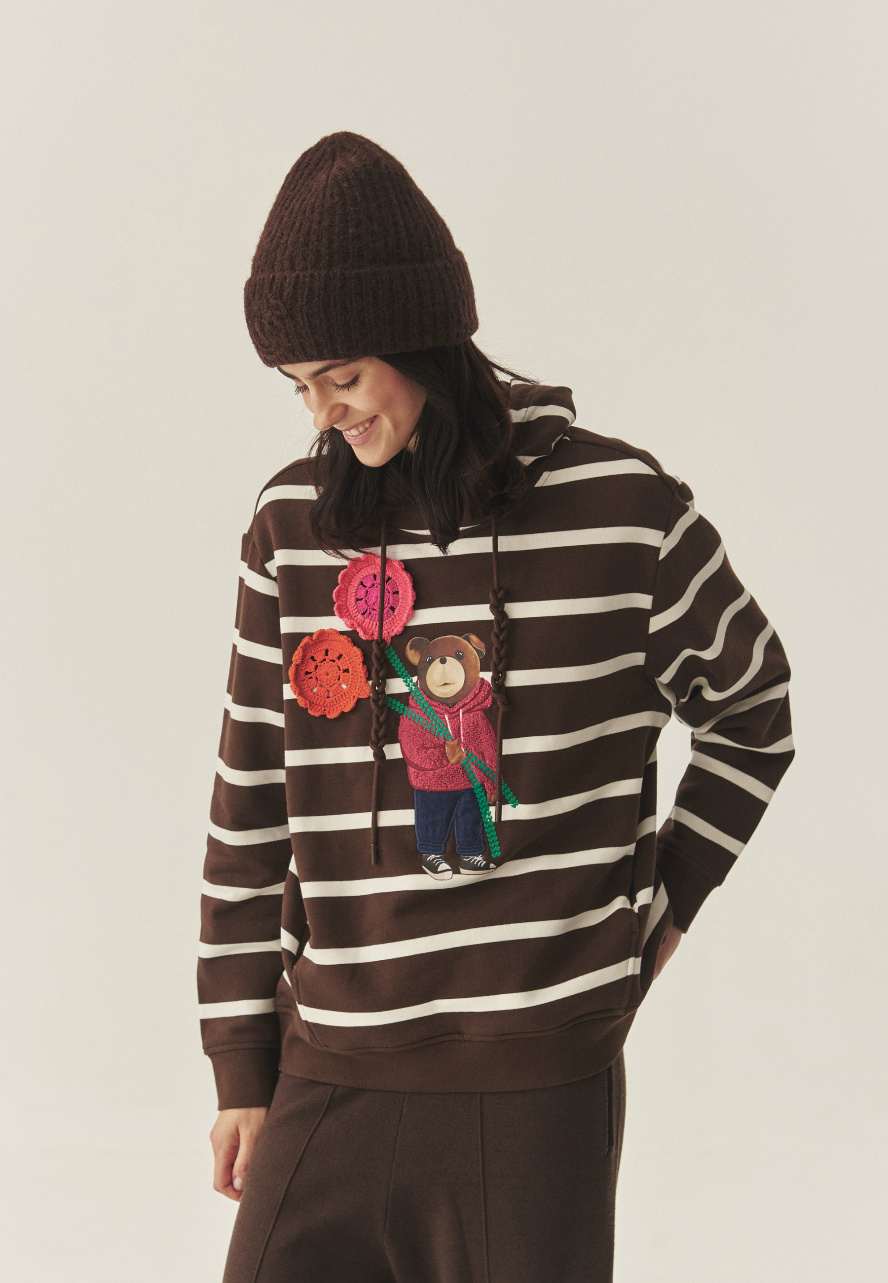 BAWEŁNIANA BLUZA W PASKI - MAORO 1 MULTIKOLOR 2