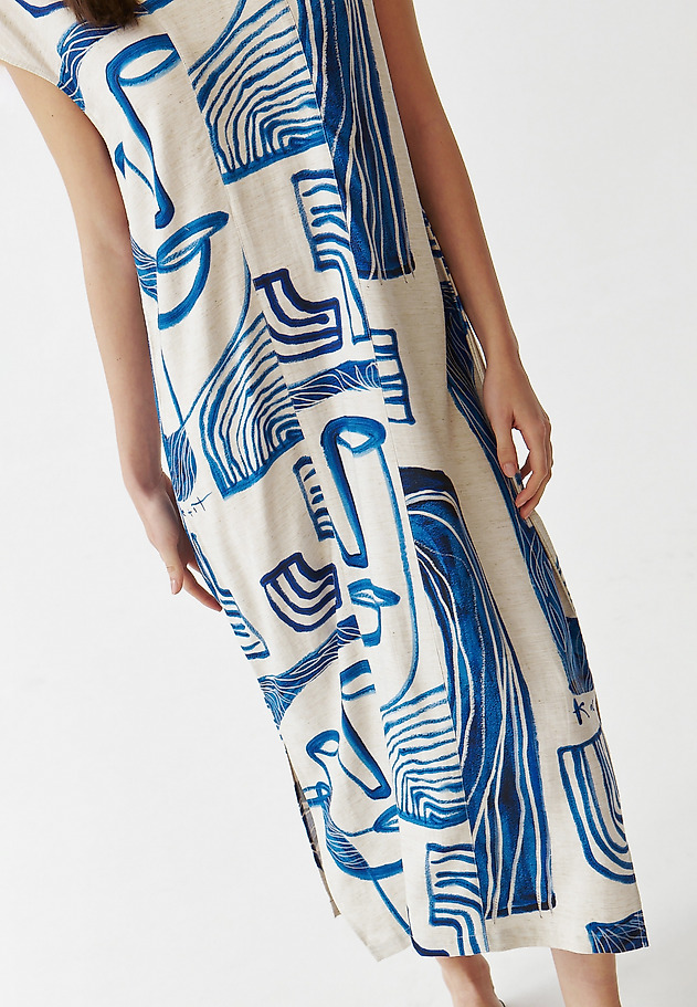 LADIES’ MIDI SLEEVELESS DRESS - SEKWANA 1 LADIES’ MIDI SLEEVELESS DRESS - SEKWANA 1 MULTIKOLOR 5