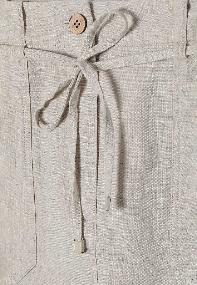 LADIES' LINEN PENCIL SKIRT SZAMI LADIES' LINEN PENCIL SKIRT SZAMI BEŻOWY 7