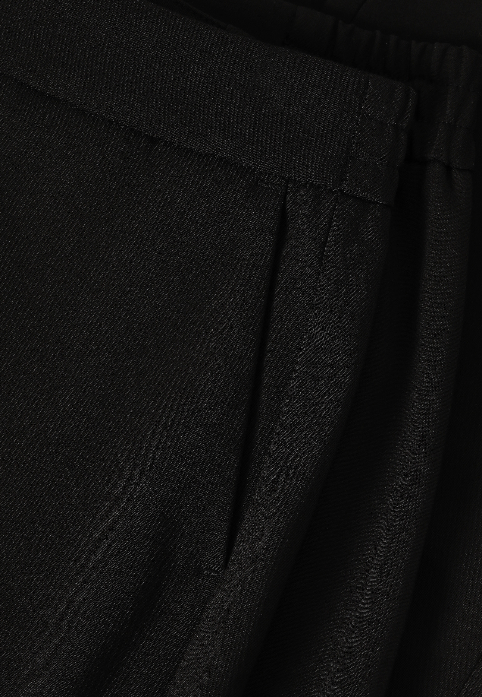 WOVEN TROUSERS WITH ELASTIC WAIST - MAKOLO WOVEN TROUSERS WITH ELASTIC WAIST - MAKOLO BLACK 116707