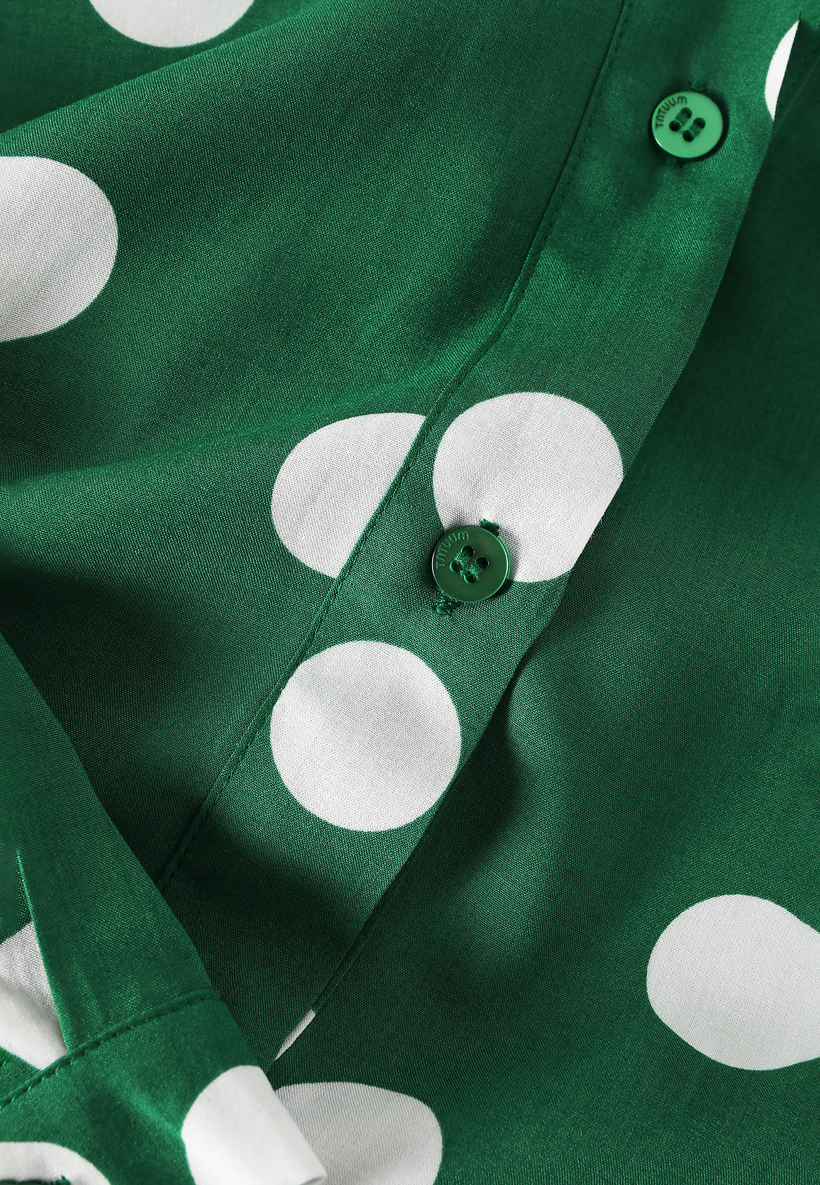 VISCOSE SHIRT WITH GREEN POLKA DOTS - DOTTA 1 VISCOSE SHIRT WITH GREEN POLKA DOTS - DOTTA 1 MULTICOLOR 104685