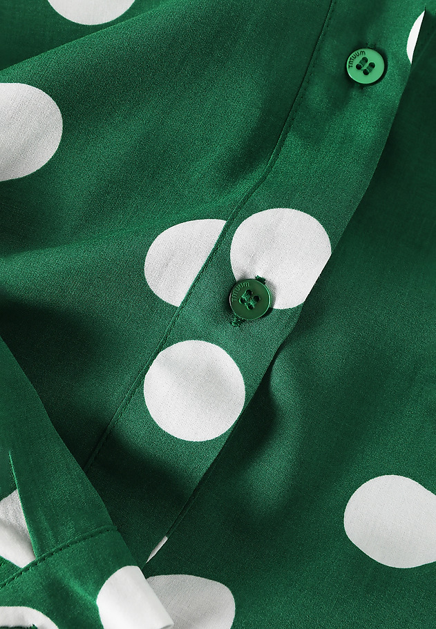 VISCOSE SHIRT WITH GREEN POLKA DOTS - DOTTA 1 VISCOSE SHIRT WITH GREEN POLKA DOTS - DOTTA 1 MULTIKOLOR 7