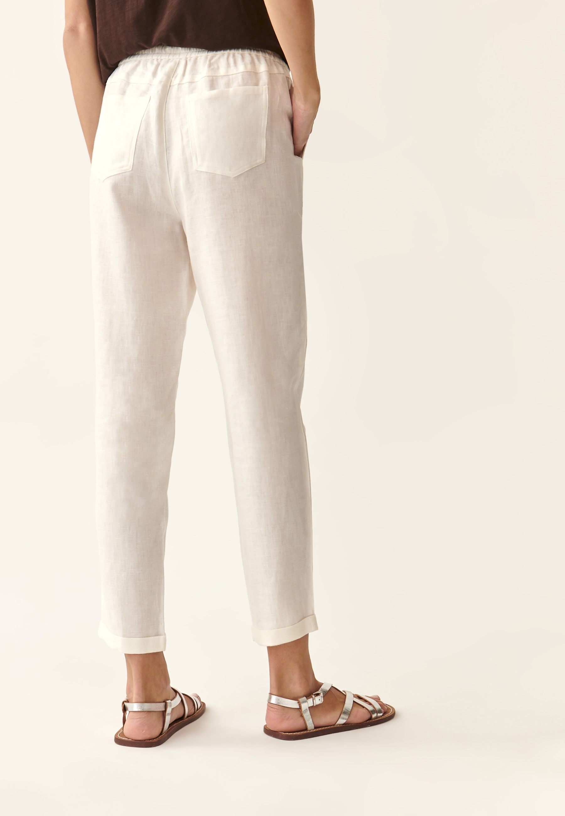 LNĚNÉ KALHOTY SE ZAVAZOVÁNÍM NOLINO