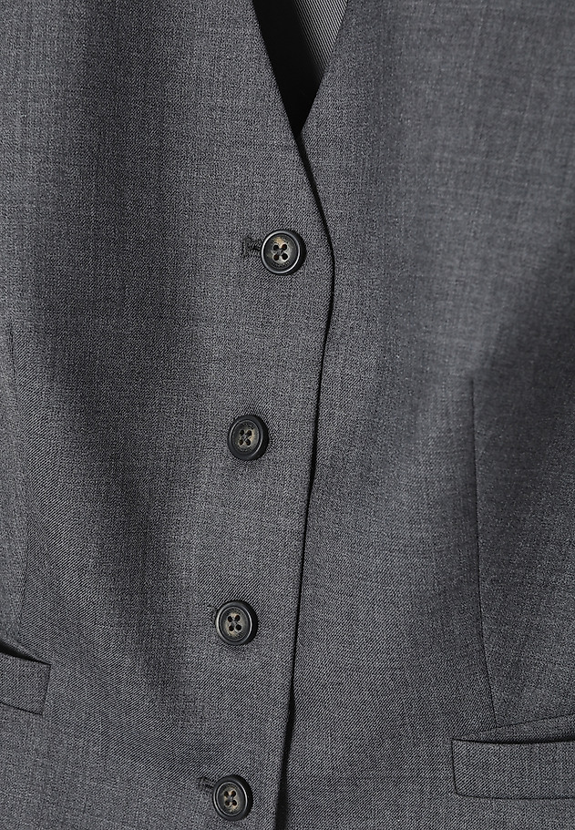 KLASYCZNA DAMSKA KAMIZELKA GARNITUROWA - RONITA 1 KLASYCZNA DAMSKA KAMIZELKA GARNITUROWA - RONITA 1 SZARY 7