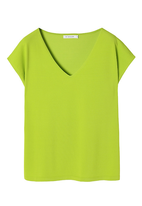 LADIES’ SLEEVELESS KNIT BLOUSE - ESTERE GREEN 2