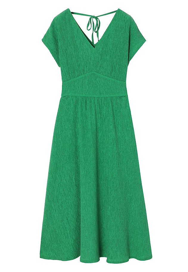 WOVEN DRESS WITH LYOCELL - TABITA 1 WOVEN DRESS WITH LYOCELL - TABITA 1 GREEN 6