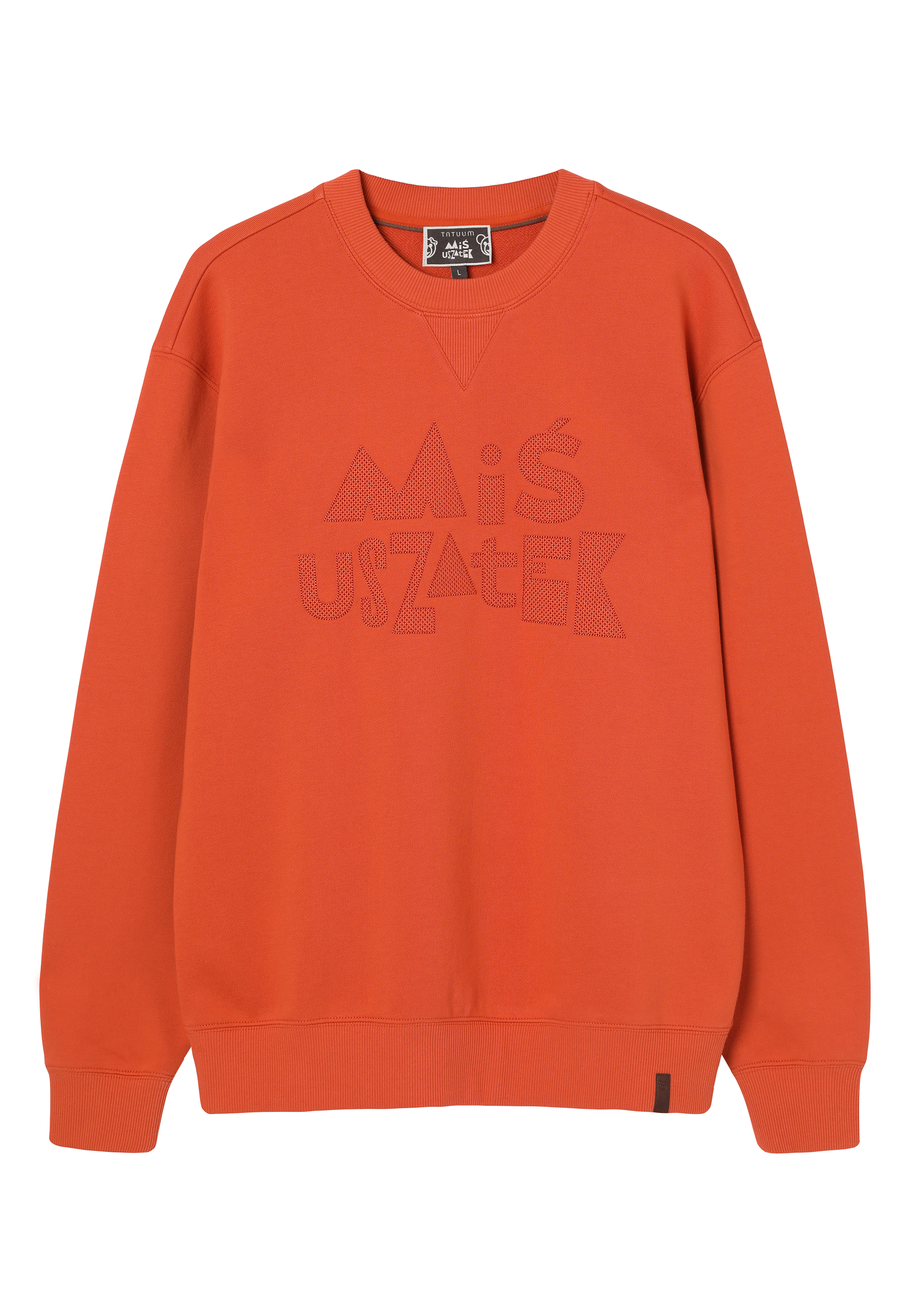 BAWEŁNIANA BLUZA Z MOTYWEM KOLEKCJI - FRANKI POMARAŃCZOWY 2