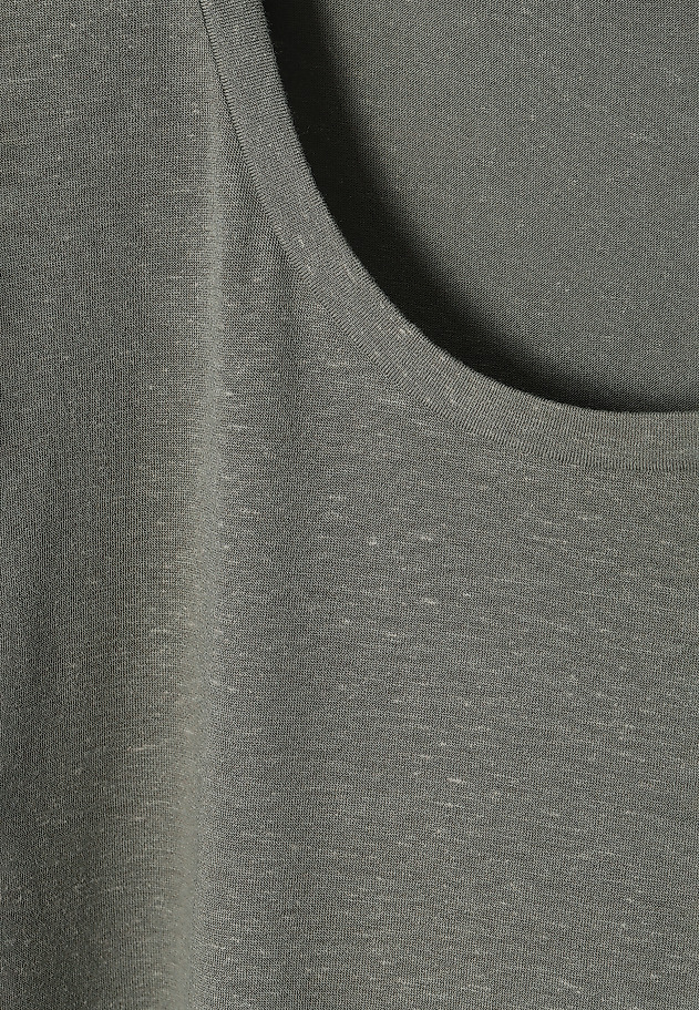 BLUZKA DAMSKA DZIANINOWA Z KRÓTKIM RĘKAWEM DAVIJA BLUZKA DAMSKA DZIANINOWA Z KRÓTKIM RĘKAWEM DAVIJA KHAKI 6