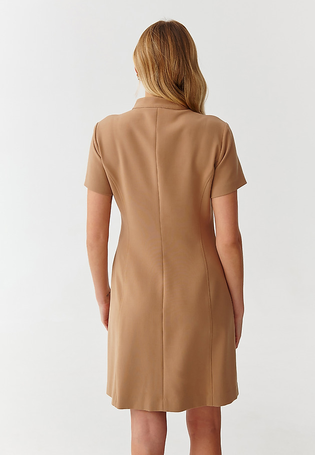 LADIES’ DRESS WITH METAL ZIPPER - MANTOKI LADIES’ DRESS WITH METAL ZIPPER - MANTOKI BEIGE 3