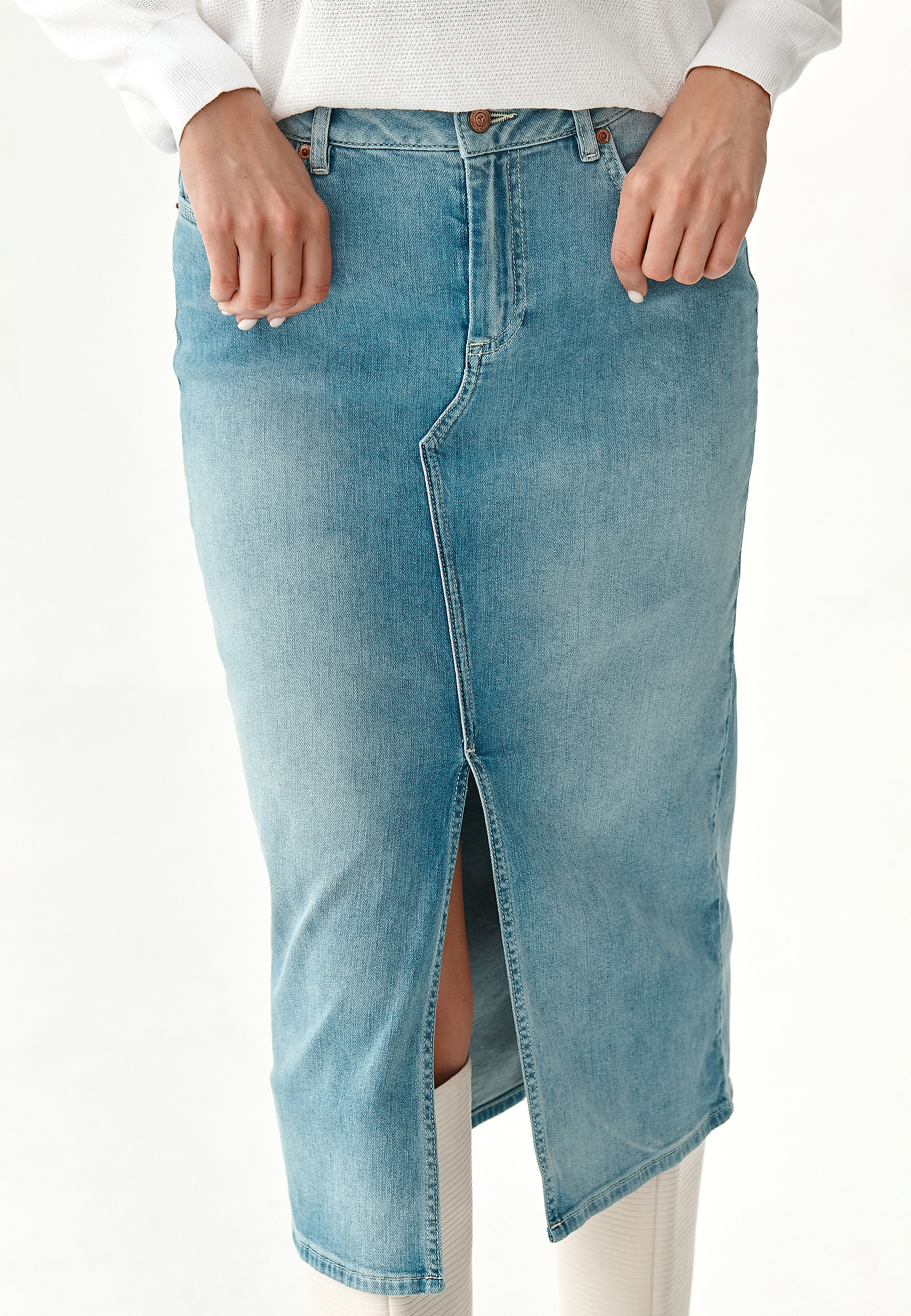 DENIMOWA SPÓDNICA DAMSKA ZONIKA DENIMOWA SPÓDNICA DAMSKA ZONIKA NIEBIESKI 80303