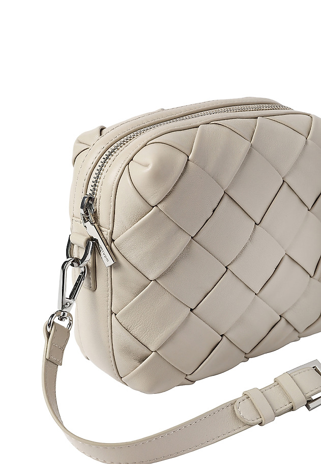 LADIES' LEATHER BAG WITH BRAID — EDDA LADIES' LEATHER BAG WITH BRAID — EDDA BEŻOWY 6