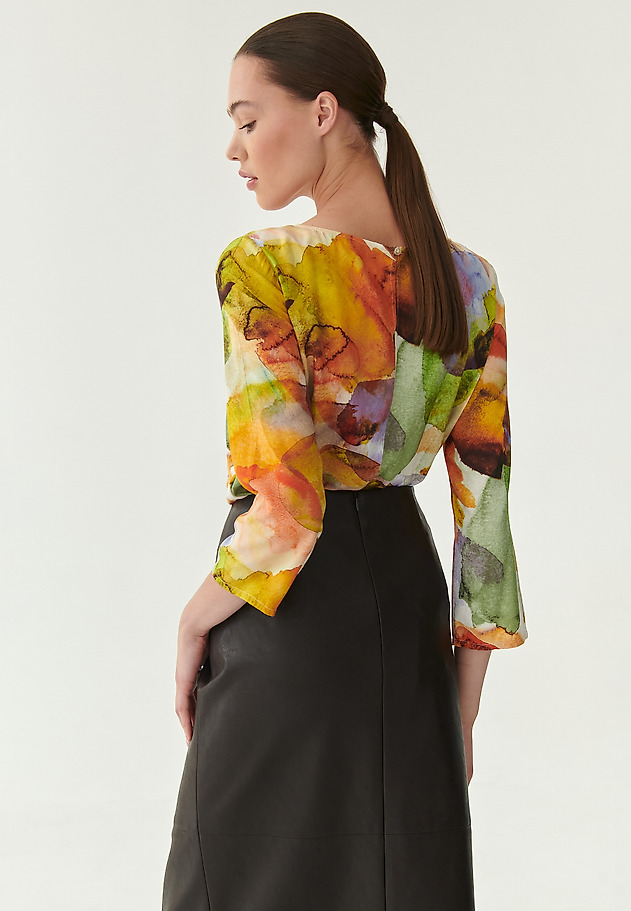 LADIES' PRINTED BLOUSE AFINAMIA LADIES' PRINTED BLOUSE AFINAMIA MULTICOLOR 2