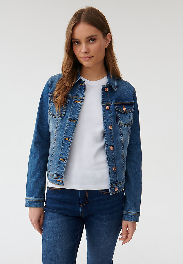 GEACĂ DE DAMĂ DIN DENIM BESKA GEACĂ DE DAMĂ DIN DENIM BESKA ALBASTRU 3