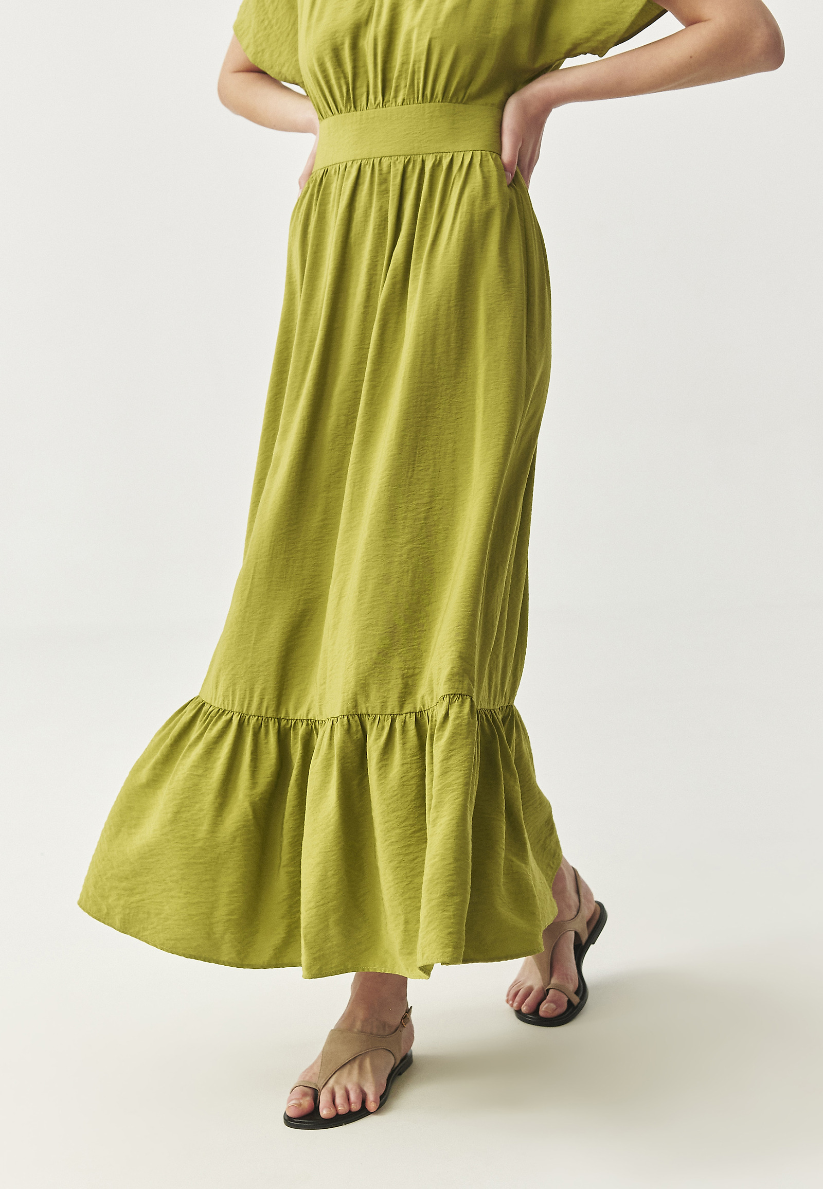 ROBE MAXI S PRLETI - IMMA CZ ROBE MAXI S PRLETI - IMMA CZ ZELENA 111952