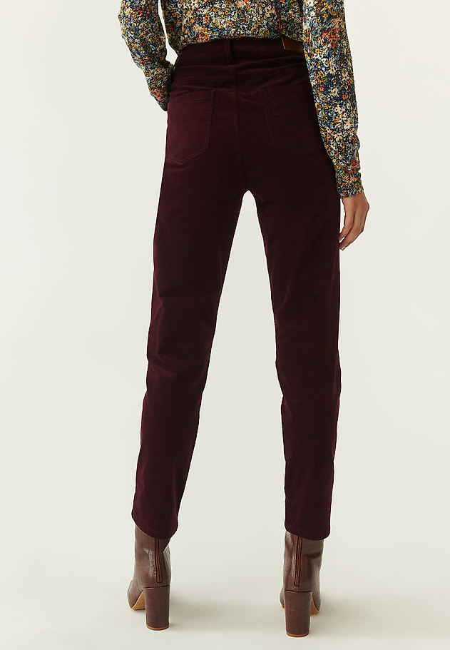 LADIES' CORDUROY TROUSERS KERMA 1 LADIES' CORDUROY TROUSERS KERMA 1 RED 2