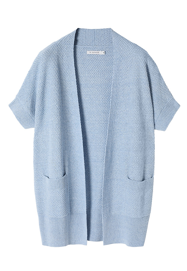 LADIES’ TEXTURED CARDIGAN - PULOVER LADIES’ TEXTURED CARDIGAN - PULOVER NIEBIESKI 5