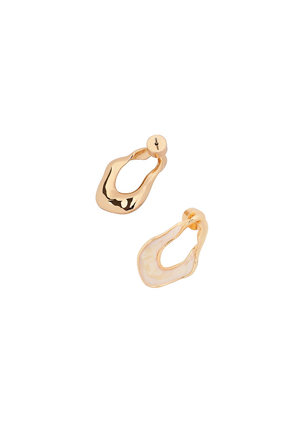 EPOXY RESIN EARRINGS - LINN EPOXY RESIN EARRINGS - LINN ECRU 4