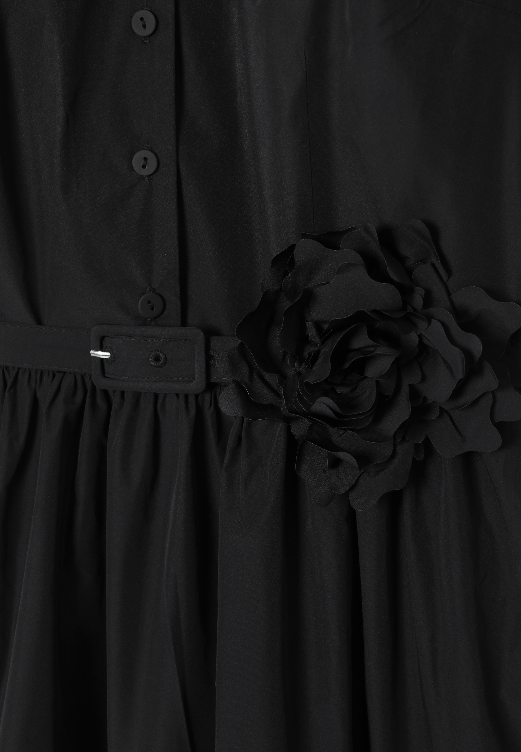 ROZKLOSZOWANA SUKIENKA Z TAFTY - SATIDA CZARNY 2