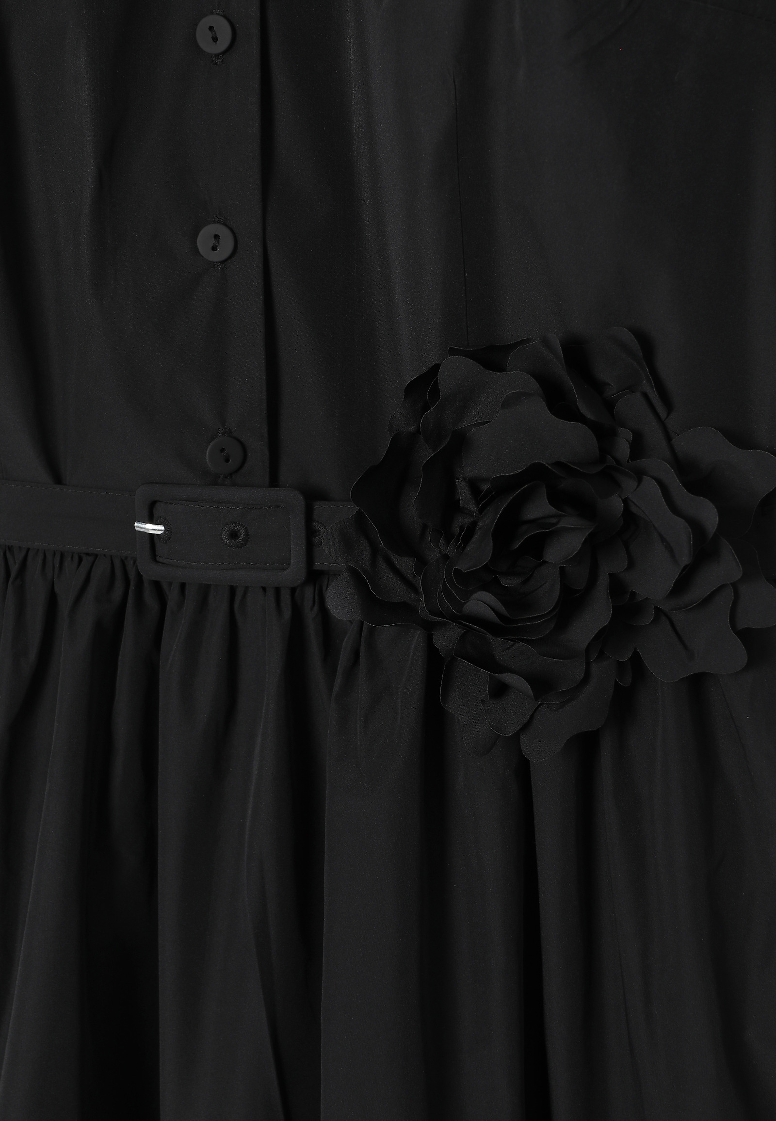 FLARED TAFFETA DRESS - SATIDA FLARED TAFFETA DRESS - SATIDA BLACK 116726