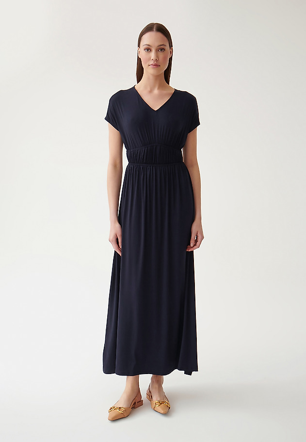 LADIES' SHORT SLEEVE MAXI DRESS REN LADIES' SHORT SLEEVE MAXI DRESS REN GRANATOWY 2