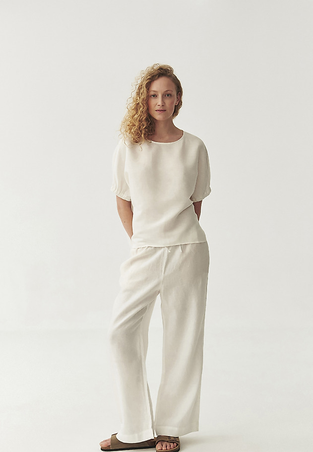 LINEN-VISCOSE BLOUSE - MALAGA LINEN-VISCOSE BLOUSE - MALAGA ECRU 6